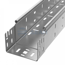                         Лоток перфорированный Профи INOX (AISI 304) 100х80x3000 (1,2 мм) (6 м/уп) (PR16.13366)  (Промрукав) 
						