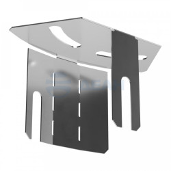                         Крышка угла горизонтального изменяемого 0-45 градусов Стандарт INOX (AISI 304) 50 (PR16.3605) (Промрукав)
						