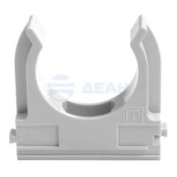 Крепеж-клипса для труб серая в п/э д20 (PR13.0120) (Промрукав)