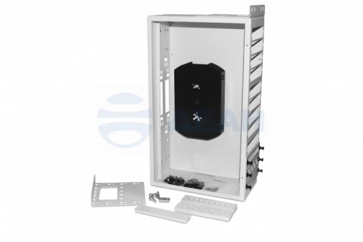 FO-19R-3U-12xSLT-W140H42-96UN-GY Hyperline Бокс оптический