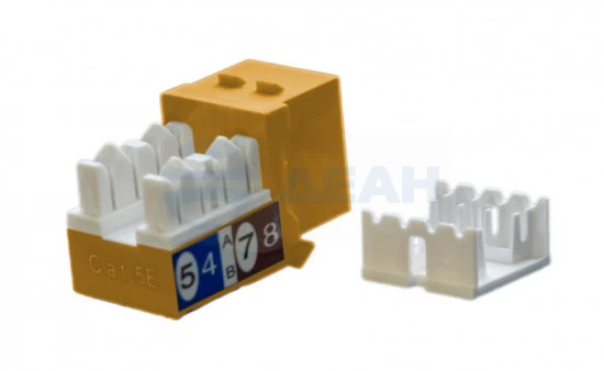 KJ9-8P8C-C5e-90-OR Hyperline Вставка Keystone Jack