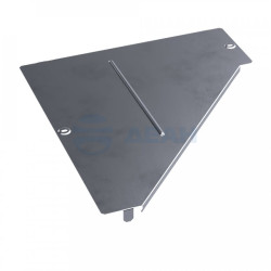                         Крышка переходника левого Стандарт INOX (AISI 316) 500х150 (PR16.5585)  (Промрукав) 
						