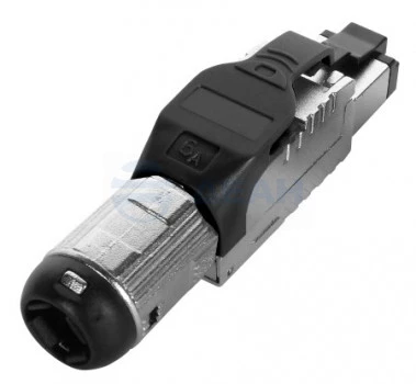 PLUE-8P8C-S-C6A-SH-BK Hyperline Разъем