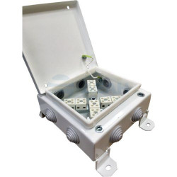                         Коробка монтажная КМ-О (12к)-IP55 1212 8 вводов  (Гефест) 
						