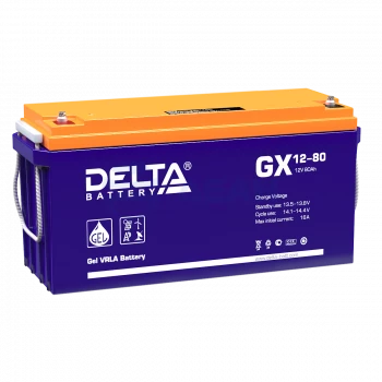 GX 12-80 (АКБ 12-80) Delta Аккумулятор