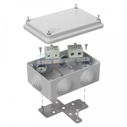                         Коробка огнестойкая для о/п Е15-Е120 RAL7035 120х80х50 (20 шт/кор) (40-0340-7035-FR10.0-4) (Промрукав) 
						