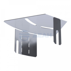                         Крышка угла горизонтального изменяемого 0-45 гр. Стандарт INOX (AISI 316) 100 (PR16.3636) (Промрукав) 
						