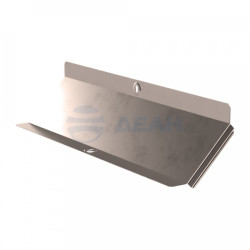                         Крышка угла вертикального внутреннего 45 градусов Стандарт INOX (AISI 409) 500 (PR16.3341)  (Промрукав) 
						