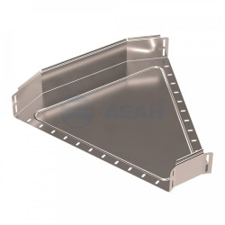                         Угол горизонтальный 45 градусов Стандарт INOX (AISI 409) 600х100 (PR16.3484)  (Промрукав) 
						