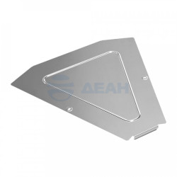                         Крышка угла горизонтального 45 градусов Стандарт INOX (AISI 304) 500 (PR16.3431) (Промрукав)
						