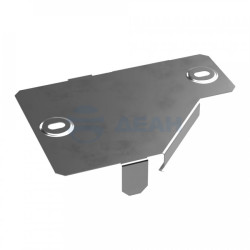                         Крышка переходника правого Стандарт INOX (AISI 304) 100х50 (PR16.5770)  (Промрукав) 
						