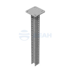                         Стойка консольная сварная двойная 800 мм 35х30х2,0 мм (пятка 120х120х5,0 мм) (573-305)  (ПожТехКабель) 
						