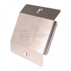                         Крышка угла вертикального внешнего 45 градусов Стандарт INOX (AISI 409) 200 (PR16.2982)  (Промрукав) 
						