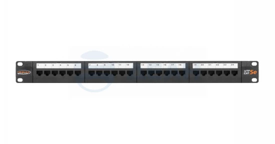 Коммутационная панель (NMC-RP24UD2-1U-BK) NIKOMAX Патч-панель