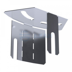                         Крышка угла горизонтального изменяемого 0-45 гр. Стандарт INOX (AISI 316) 50 (PR16.3635) (Промрукав) 
						