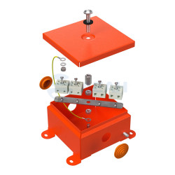                         Коробка металлическая огнестойкая Е15-Е120 110х110х65(70-0360-FR2.5-4)  (Промрукав) 
						