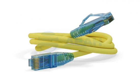 PC-LPM-UTP-RJ45-RJ45-C6-3M-LSZH-YL Hyperline Патч-корд