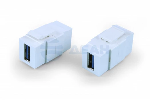 KJ1-USB-A3-WH Hyperline Вставка Keystone Jack