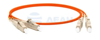 Патч-корд FC-D2-50-LC/PR-LC/PR-H-1M-LSZH-OR (Hyperline)