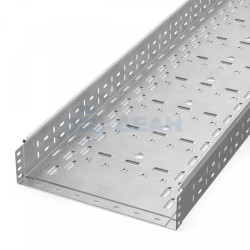                         Лоток перфорированный Стандарт INOX (AISI 304) 400х100х3000 (1,0 мм) (3 м/уп) (PR16.2340) (Промрукав)
						