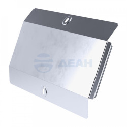                         Крышка угла вертикального внешнего 45 градусов Стандарт INOX (AISI 316) 300 (PR16.2953) (Промрукав)
						