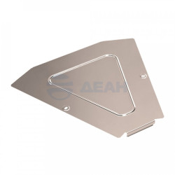                         Крышка угла горизонтального 45 градусов Стандарт INOX (AISI 409) 400 (PR16.3490)  (Промрукав) 
						