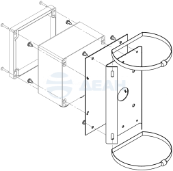                         Кронштейн для монтажной коробки КС-1-04  (Тахион) 
						
