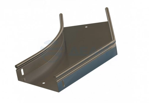 RST-AHS45-50-50-0,8-R100-SZ Hyperline Угол горизонтальный 45 градусов для лотков