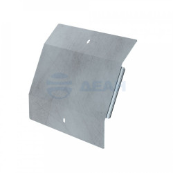                         Крышка угла верт. внешнего 45 градусов Профи INOX (AISI 316) 400х100 (1,0 мм) (PR16.16836) (Промрукав) 
						