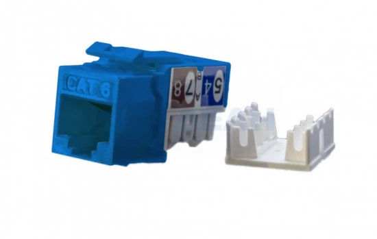 KJ9-8P8C-C6-90-BL Hyperline Вставка Keystone Jack