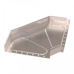                         Угол горизонтальный 90 градусов Стандарт INOX (AISI 409) 400х80 (PR16.3567)  (Промрукав) 
						