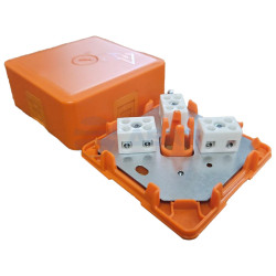                         Коробка монтажная КМ-О (6к)-IP41-s-оранж (Гефест) 
						