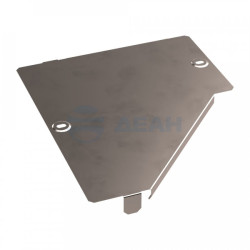                         Крышка переходника левого Стандарт INOX (AISI 409) 300х150 (PR16.5646) (Промрукав) 
						