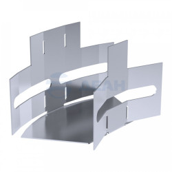                         Угол горизонтальный изменяемый 0-45 градусов Стандарт INOX (AISI 316) 50х50(PR16.3613) (Промрукав )
						