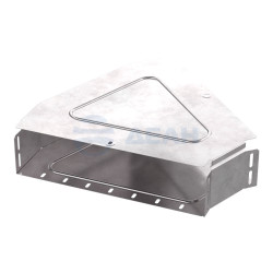                         Угол горизонтальный 45 градусов с крышкой Стандарт 500х100(PR16.0618)  (Промрукав) 
						