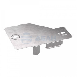                         Крышка переходника левого Стандарт 100х50 (PR16.10822) (Промрукав) 
						