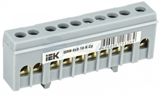 YNN10-69-10KD-K02 IEK Шина нулевая с изолятором