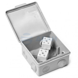                         Коробка монтажная IP54, 4 конт. до 10 мм², 100х100х50 (071-004)  (ПожТехКабель) 
						