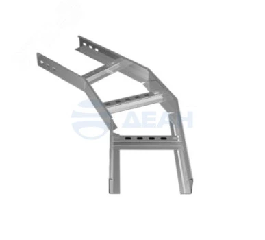 Угол горизонтальный 45° (650-313) ПожТехКабель Угол горизонтальный 45 градусов для лотков