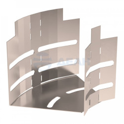                         Угол горизонтальный изменяемый 0-45 градусов Стандарт INOX (AISI 409) 100х100 (PR16.3646)  (Промрукав) 
						