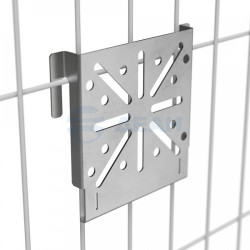                         Монтажная пластина на 3Д-забор для крепления ЭМК AISI 304 (PR80.08125) (Промрукав) 
						