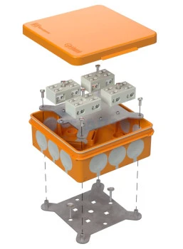 Кор.огн.для о/п двухк.(60-0303-FR6.0-4) Промрукав Коробка коммутационная
