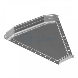                         Угол горизонтальный 45 градусов Стандарт INOX (AISI 304) 600х50 (PR16.3422) (Промрукав)
						