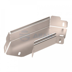                         Угол горизонтальный 90 градусов Стандарт INOX (AISI 409) 100х50 (PR16.3554)  (Промрукав) 
						