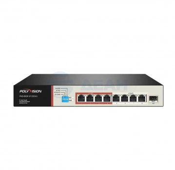 PND-8XGP-1F(150) Polyvision Коммутатор неуправляемый с PoE