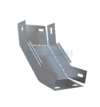 Угол вертикальный внутренний 45° (561-002) ПожТехКабель Угол внутренний вертикальный 45 градусов для лотков