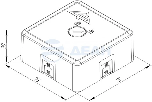 00-00133090-6 КМ-О (4к)-IP41-s-оранж