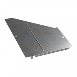                         Крышка переходника правого Стандарт INOX (AISI 304) 600х300 (PR16.5784)  (Промрукав) 
						