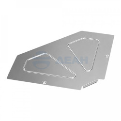                         Крышка угла горизонтального 90 градусов Стандарт INOX (AISI 304) 400 (PR16.3520) (Промрукав)
						