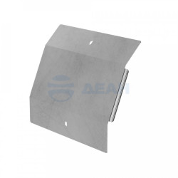                         Крышка угла верт. внешнего 45 градусов Профи INOX (AISI 304) 400х80 (1,0 мм) (PR16.16808) (Промрукав) 
						